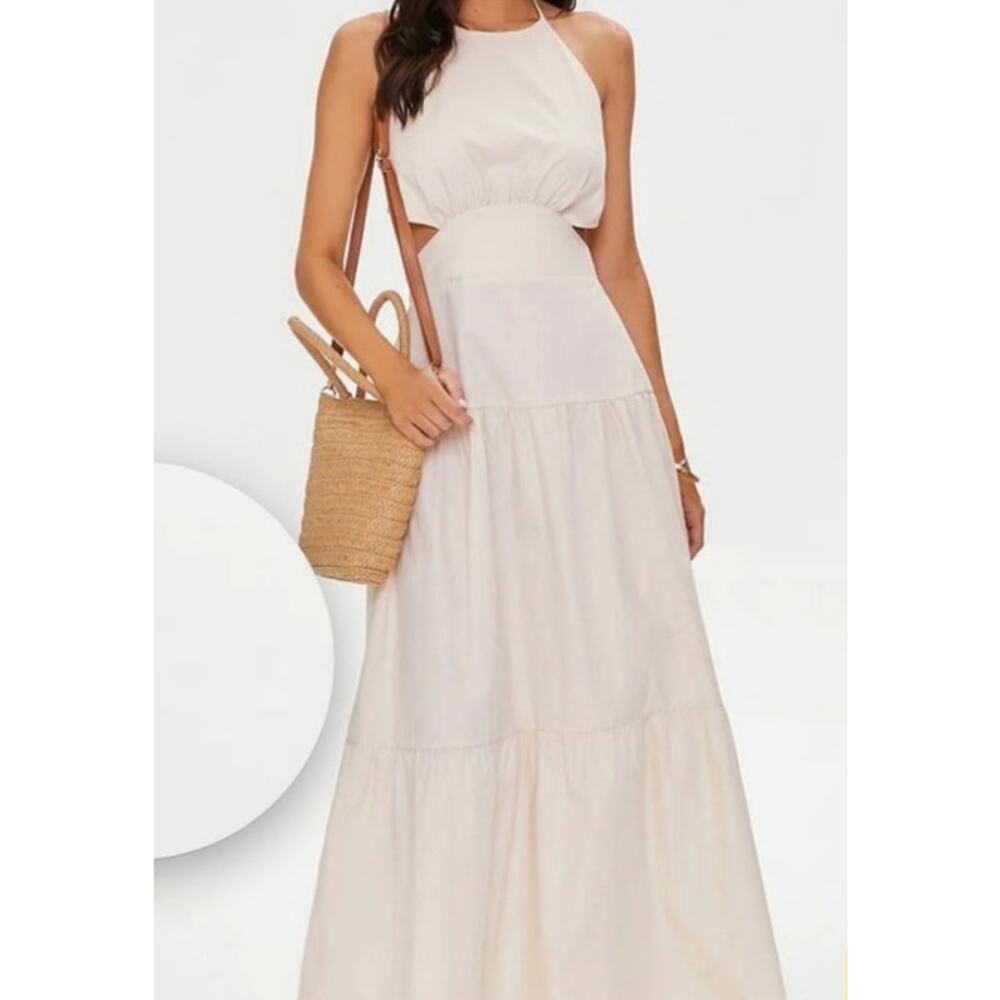 Forever 21 Light Cream Maxi Dress